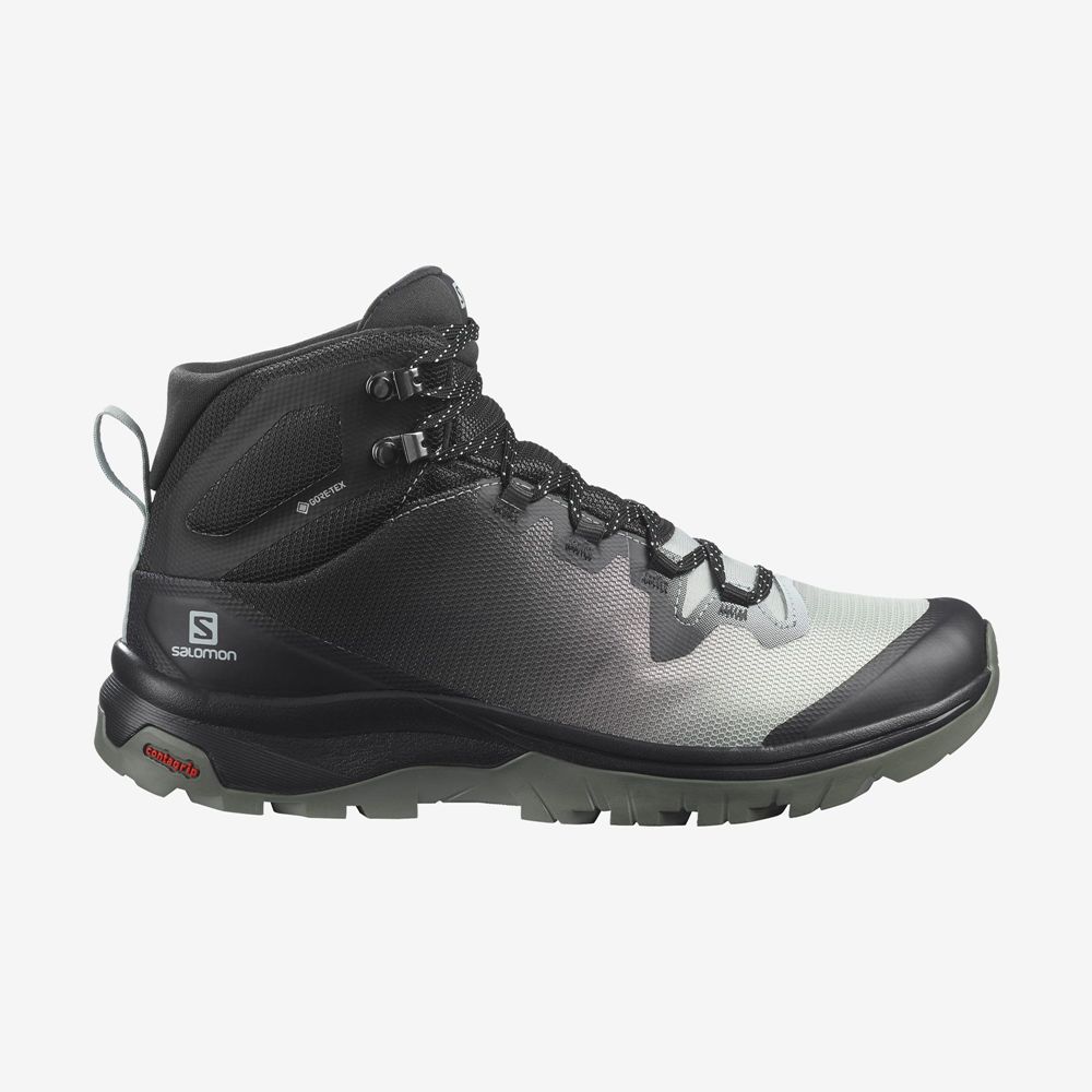 Salomon VAYA MID GORE-TEX Zapatillas Trekking Mujer - Gris - Colombia (21790-YAGU)